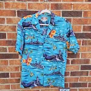 Kalaheo Hawaiian Shirt Pearl Harbor Ships